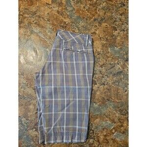 Hurley‎ CRUISER  Gray/yellow Plaid Casual Junior's Shorts (A1)